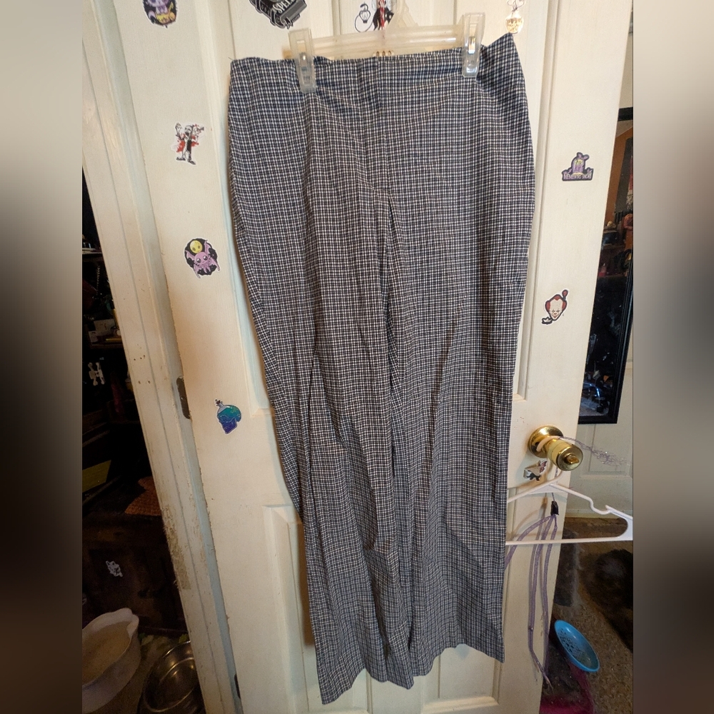 David Loren Plaid/Picnic Print Pants